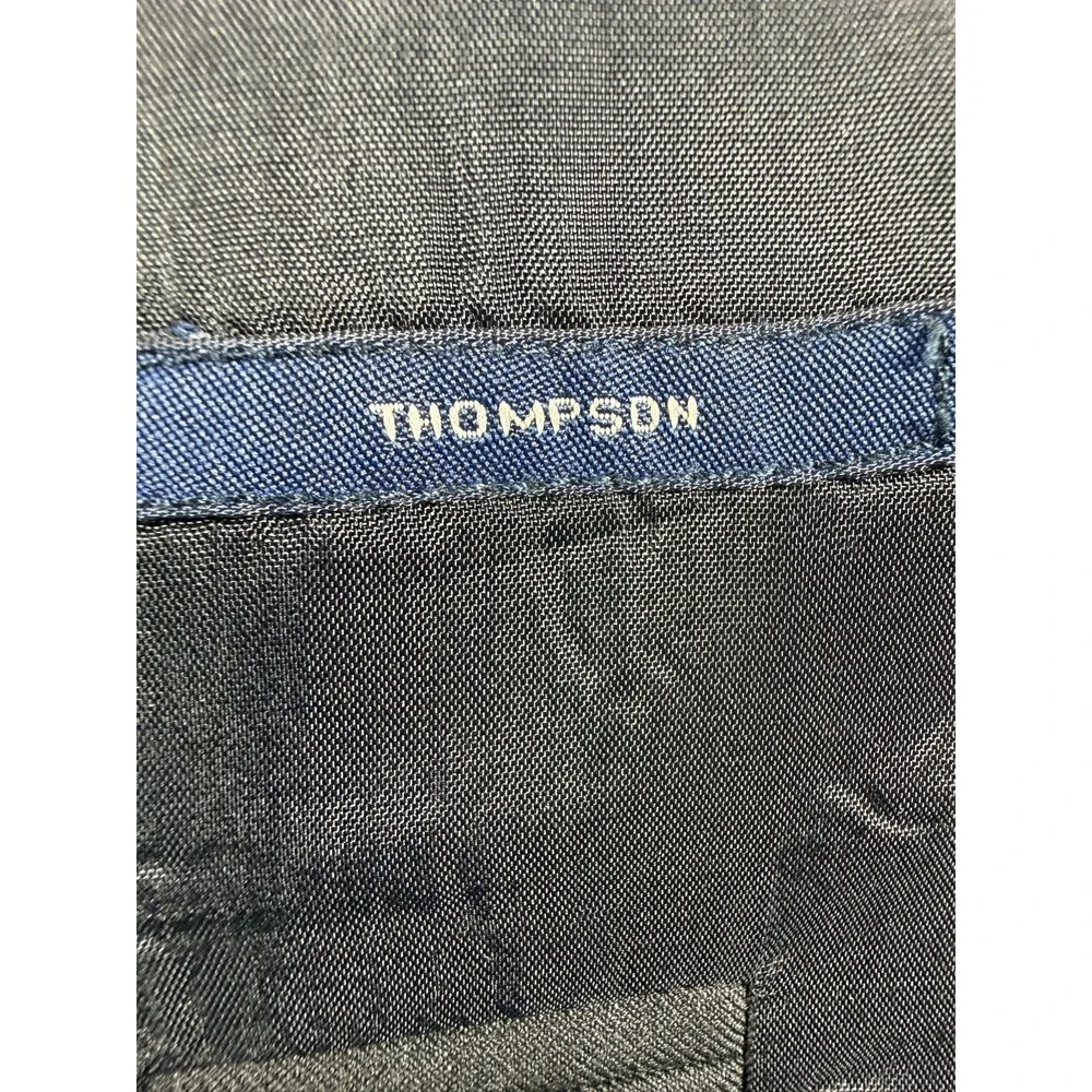 J Crew Thompson Black Wool Blend 2 button Suit Jacket Blazer Mens 40R